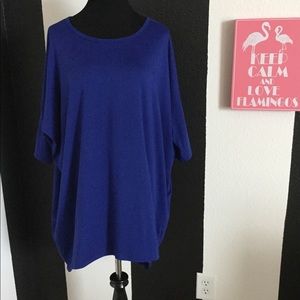 EUC LuLaRoe Solid Royal Blue Irma
